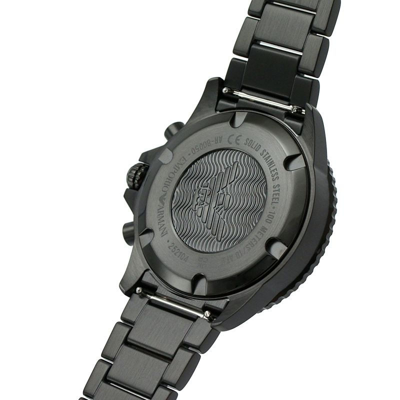 תמונה ממוזערת: שעון יד שחור אלגנטי עם רצועת מתכת