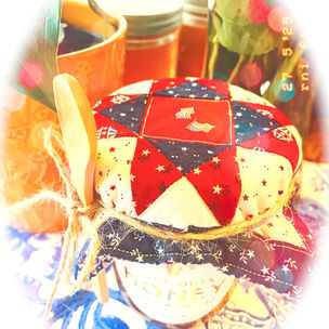 Dad’s patriotic honey jar