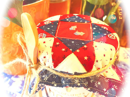 Dad’s patriotic honey jar