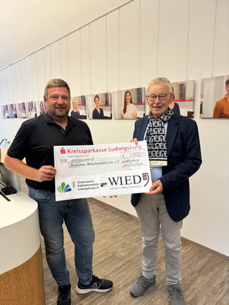 Großzügige Spende der Firma Wied