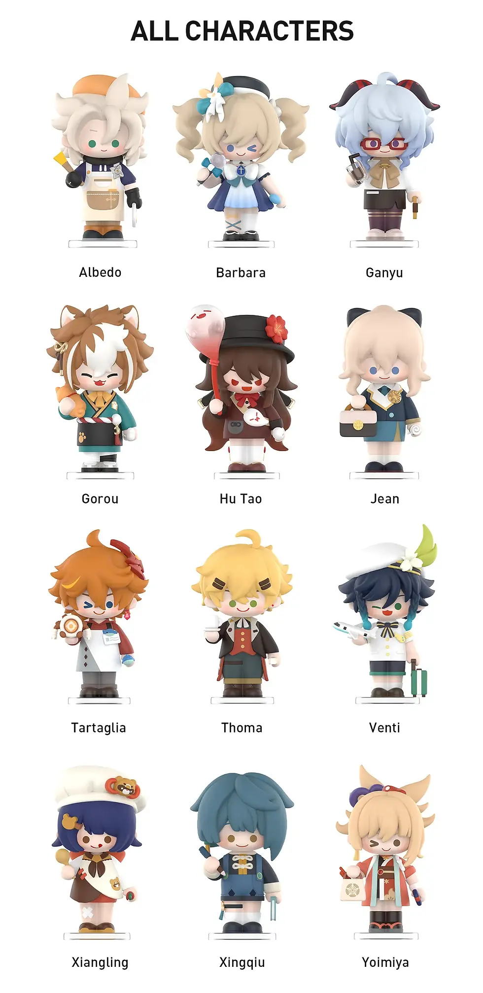 Thumbnail: Genshin Impact Dress-Up Dreams Themed Chibi Series Figures