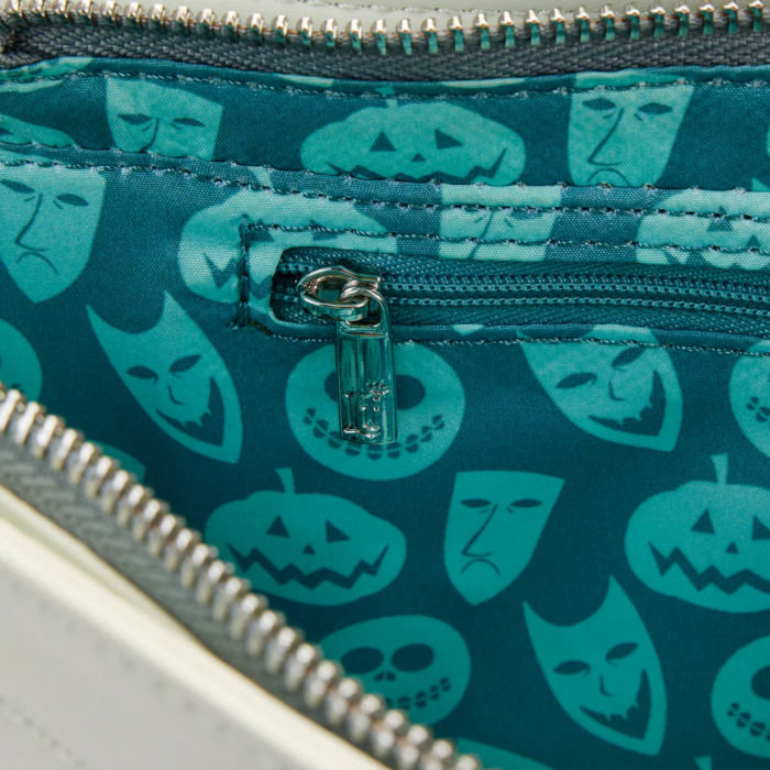 Thumbnail: Loungefly The Nightmare Before Xmas Lock Shock Barrel Bathtub Glow Crossbody Bag