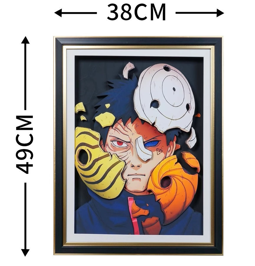 Thumbnail: Naruto Picture Frame Handmade Multilayer 3D Paper Craft Art Decorative