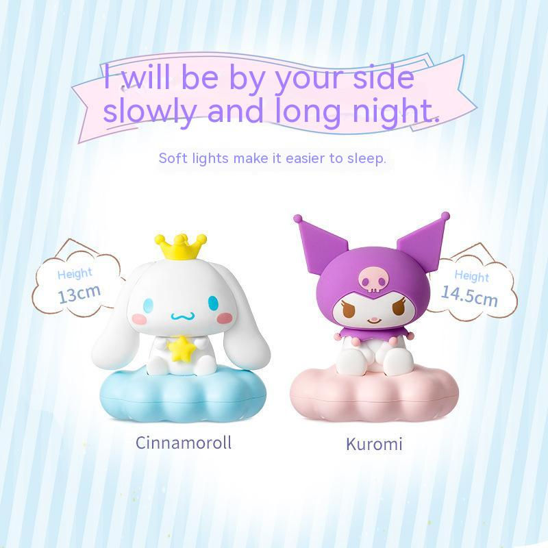 Thumbnail: Sanrio Characters Starry Squishy Night Light - Cinnamoroll and Kuromi