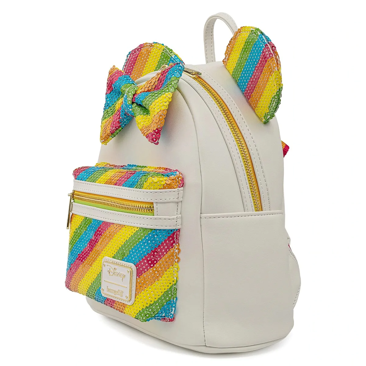 Mickey mouse rainbow top mini backpack by loungefly