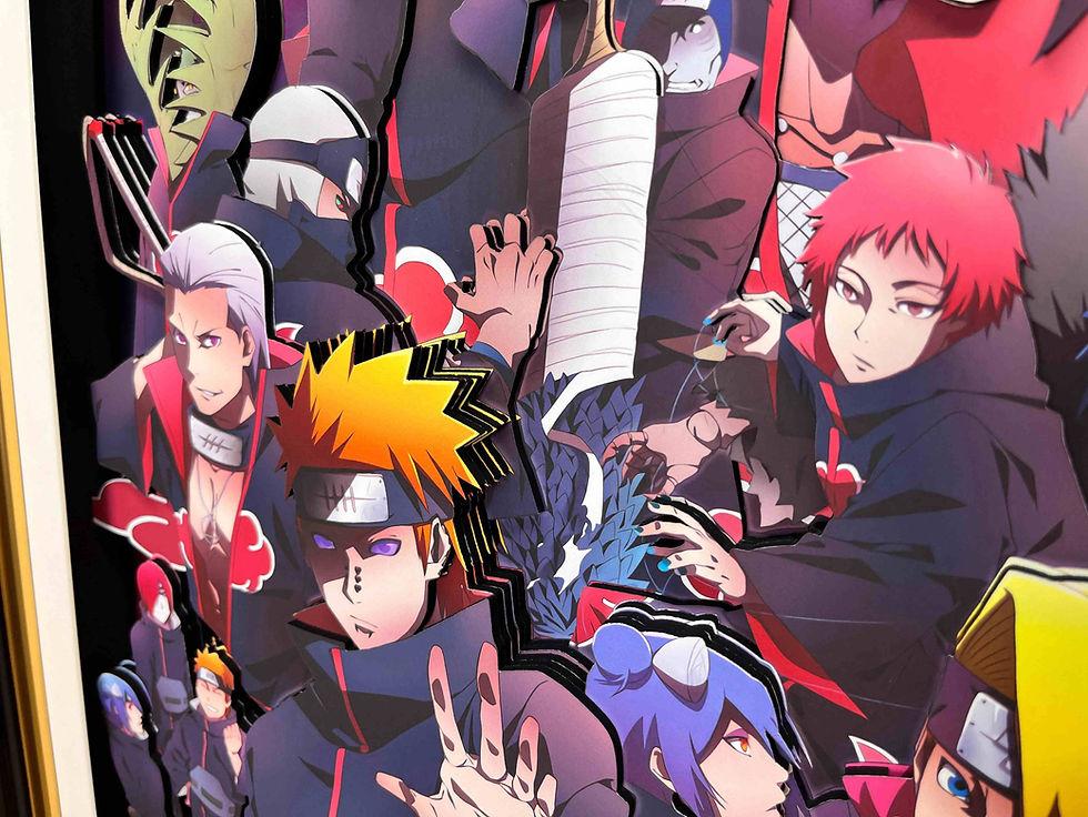 Thumbnail: Naruto Picture Frame Handmade Multilayer 3D Paper Craft Art Decorative