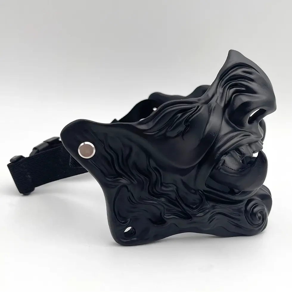 Thumbnail: Demon Prajna Cosplay Mask Halloween Devil Oni Samurai Ghost Horror Mask