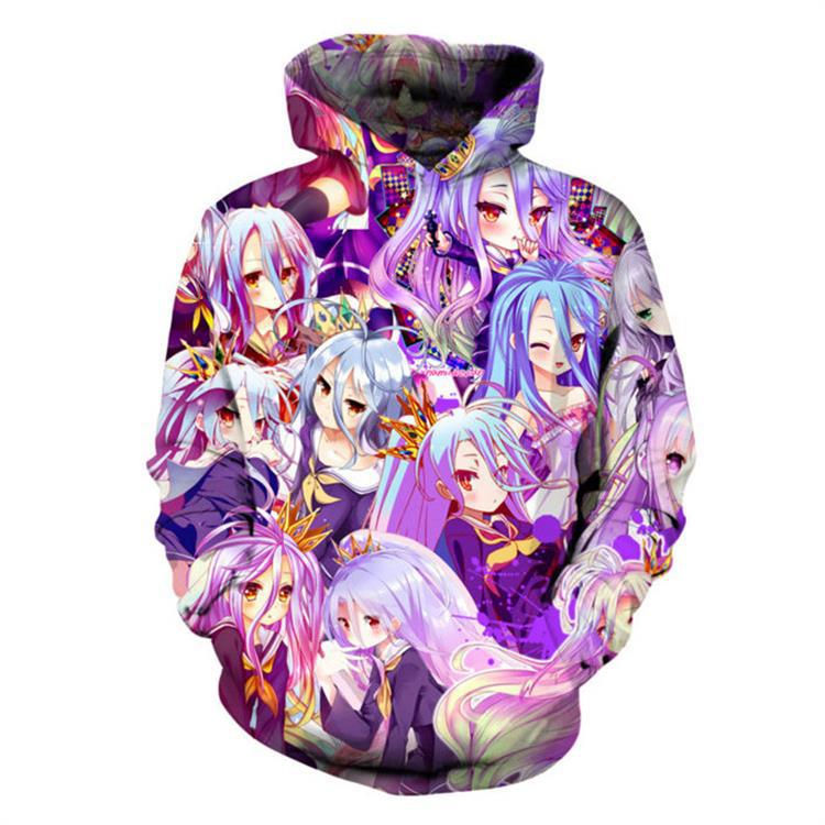 No Game No Life Shiro Pullover Jacket Sweatshirt