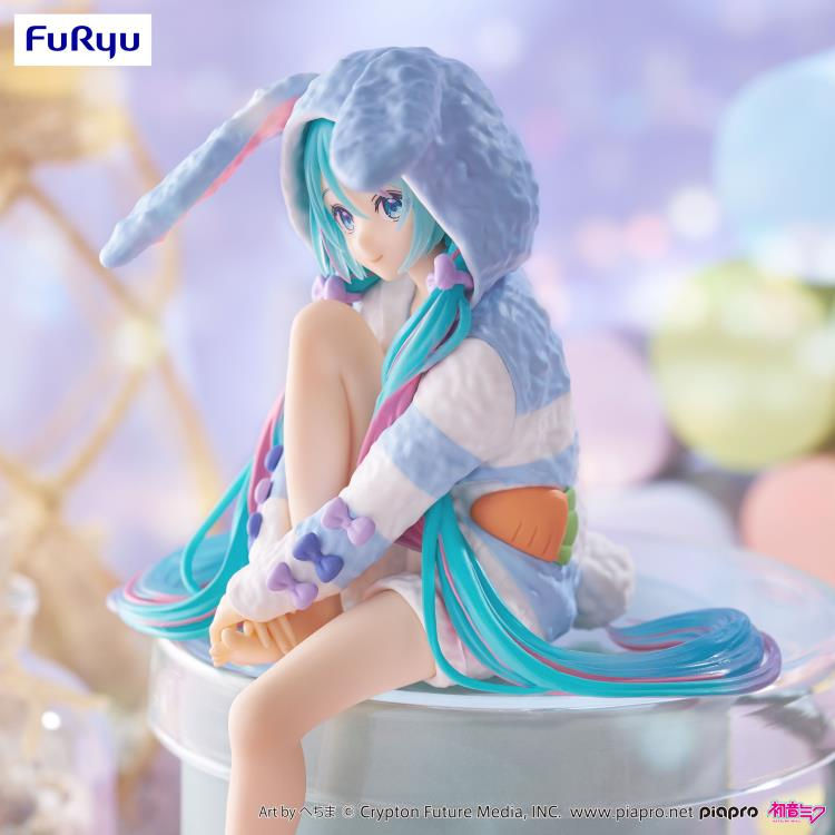 Thumbnail: Vocaloid Hatsune Miku (Rabbit Ear Hood Pajama Blue Color Ver.) Noodle Stopper