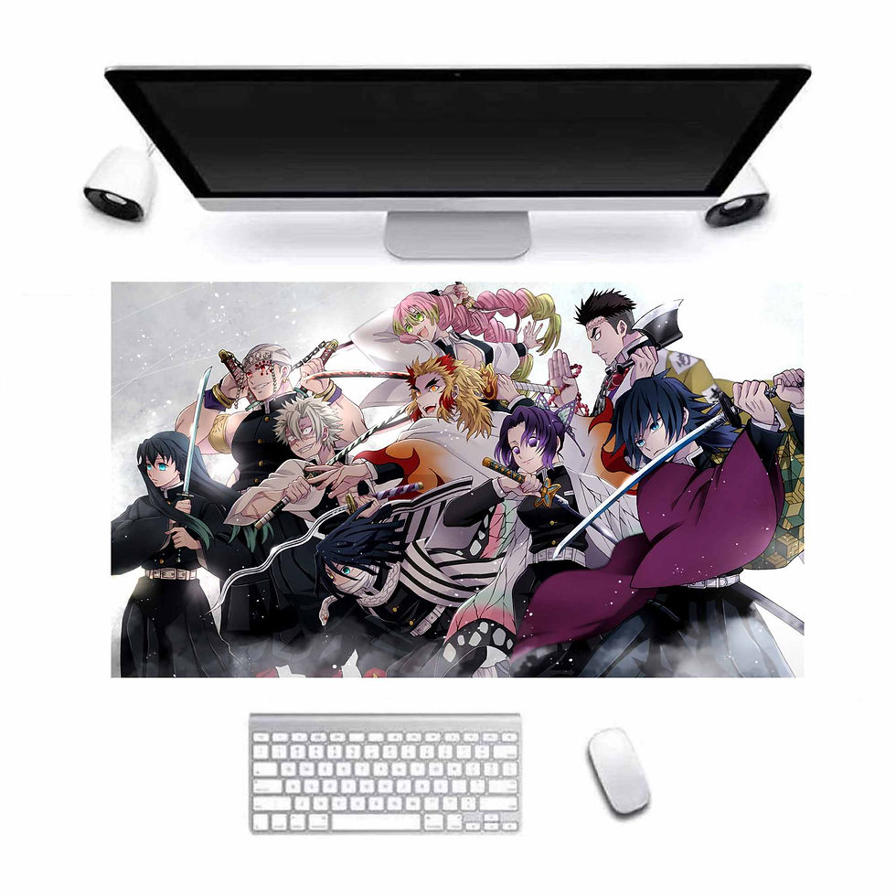 Thumbnail: Demon Slayer: Kimetsu no Yaiba Mouse Pad Keyboard Pad (B)