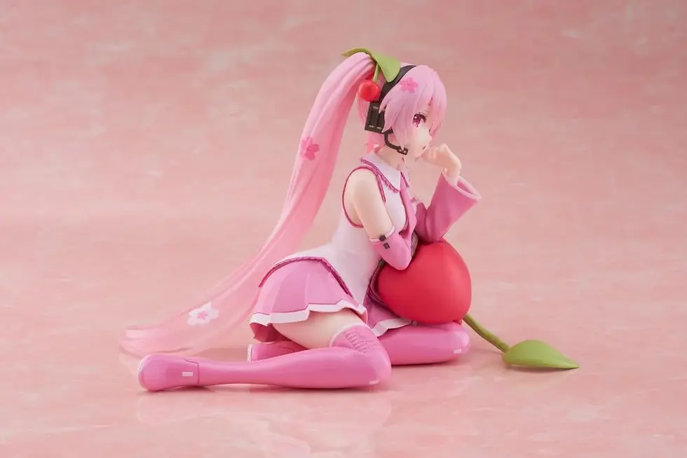 Thumbnail: Vocaloid Desktop Cute Sakura Miku (Cherry Cushion Ver.) Figure