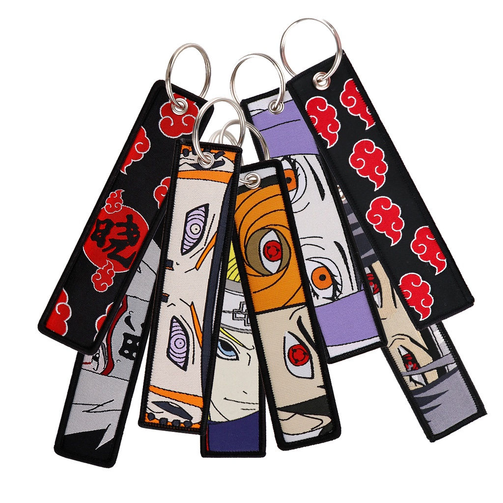 Jet Tag - Naruto Double-sided Embroidery Keychains