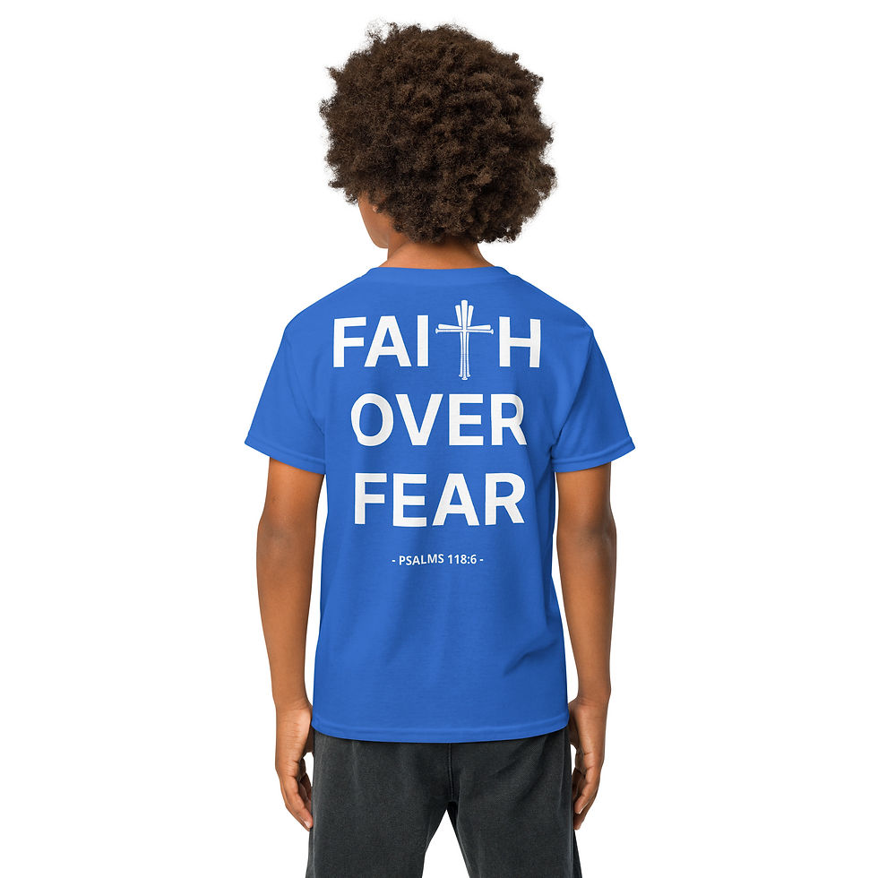 Thumbnail: Youth Bison Baseball T-Shirt - Faith Over Fear