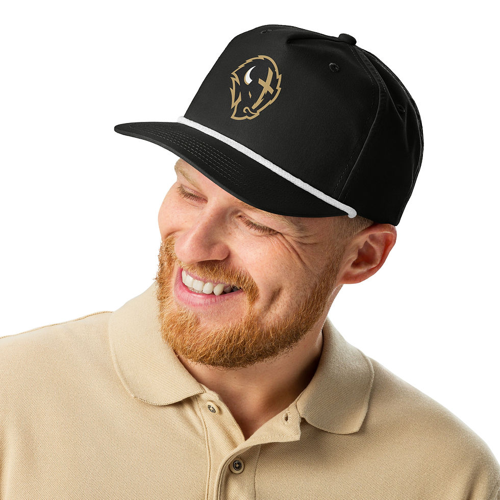 Thumbnail: Bison Baseball Golf Rope Snapback Hat