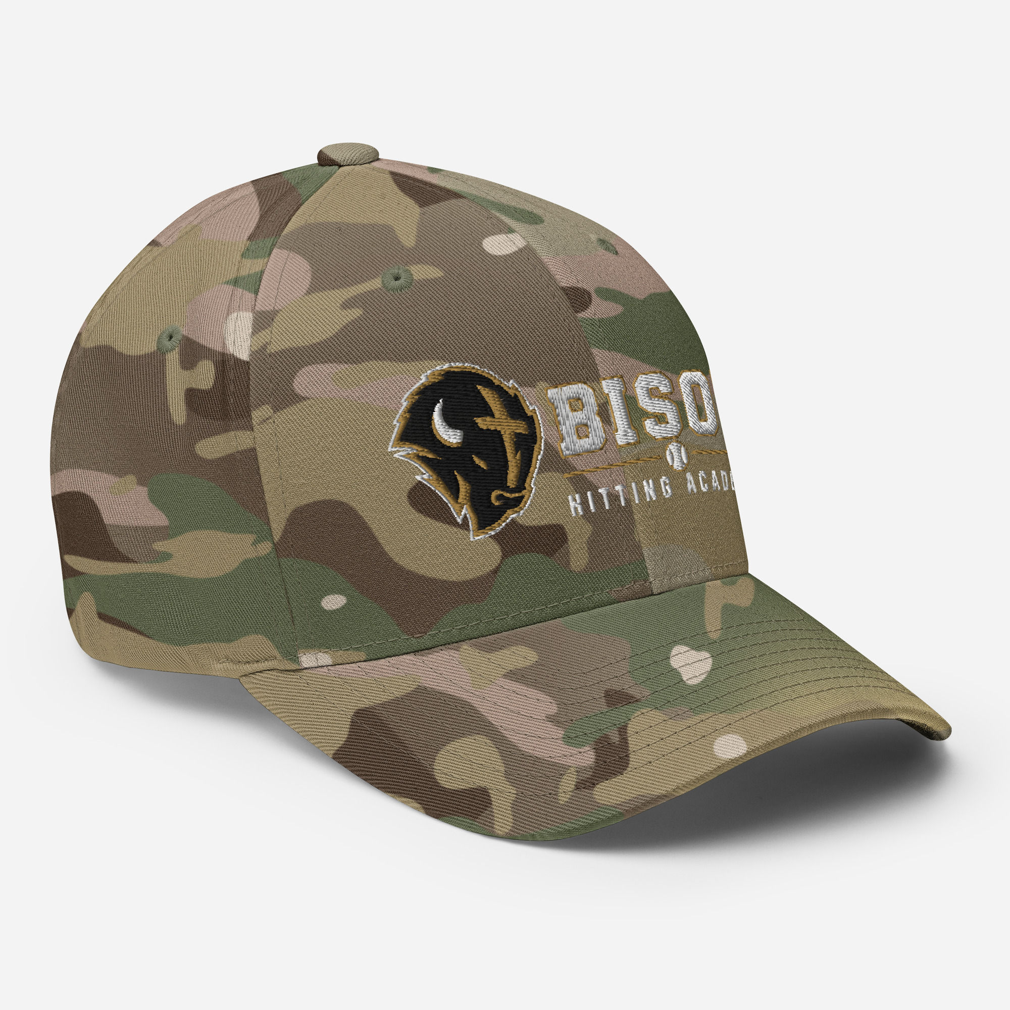 Bison Baseball Stretch Fit Structured Hat