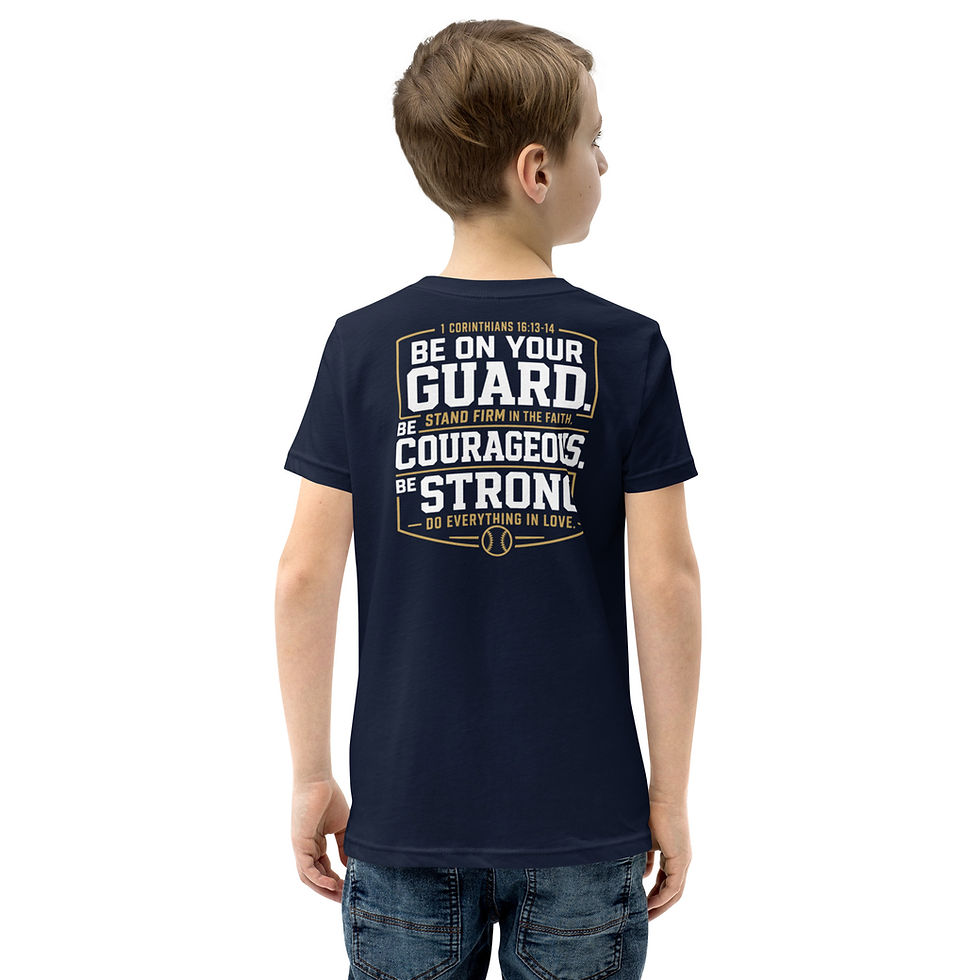 Thumbnail: Youth Bison Baseball T-Shirt - Stand Firm in the Faith