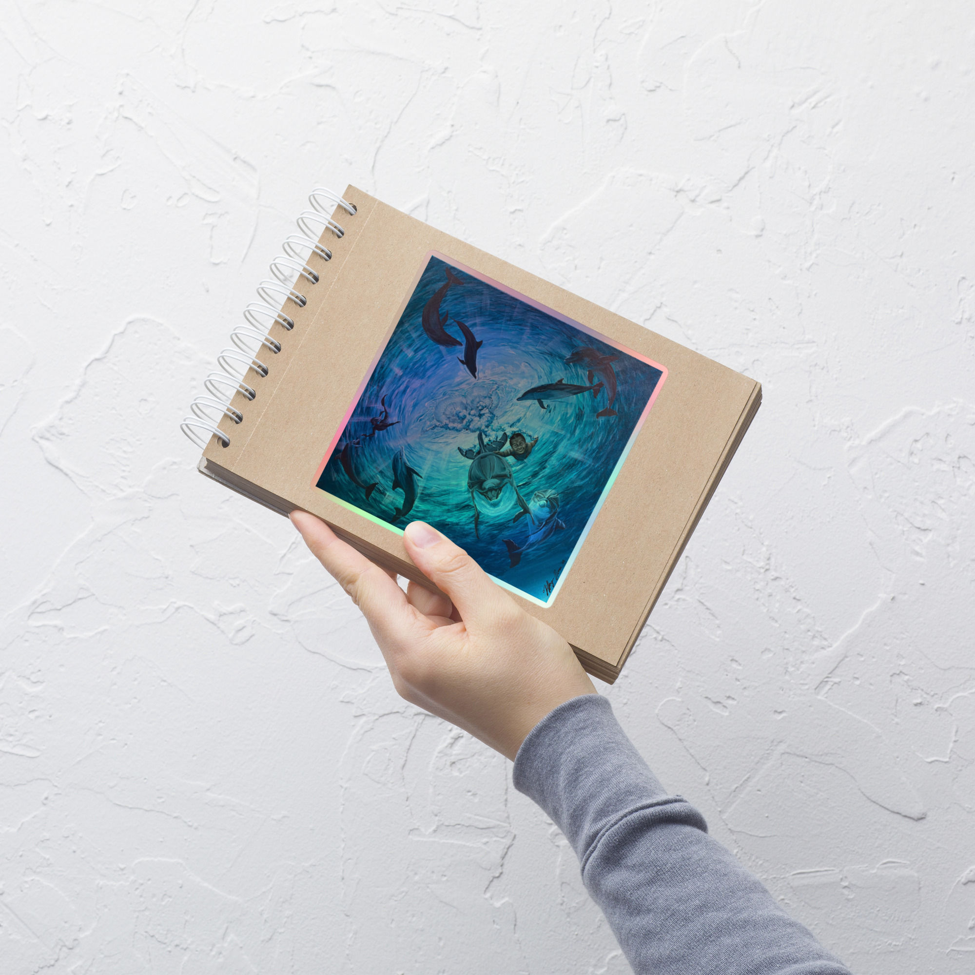 Holographic stickers: Lele Ka Houpo i Ka 'Oli'oli - The Heart Leaps for Joy