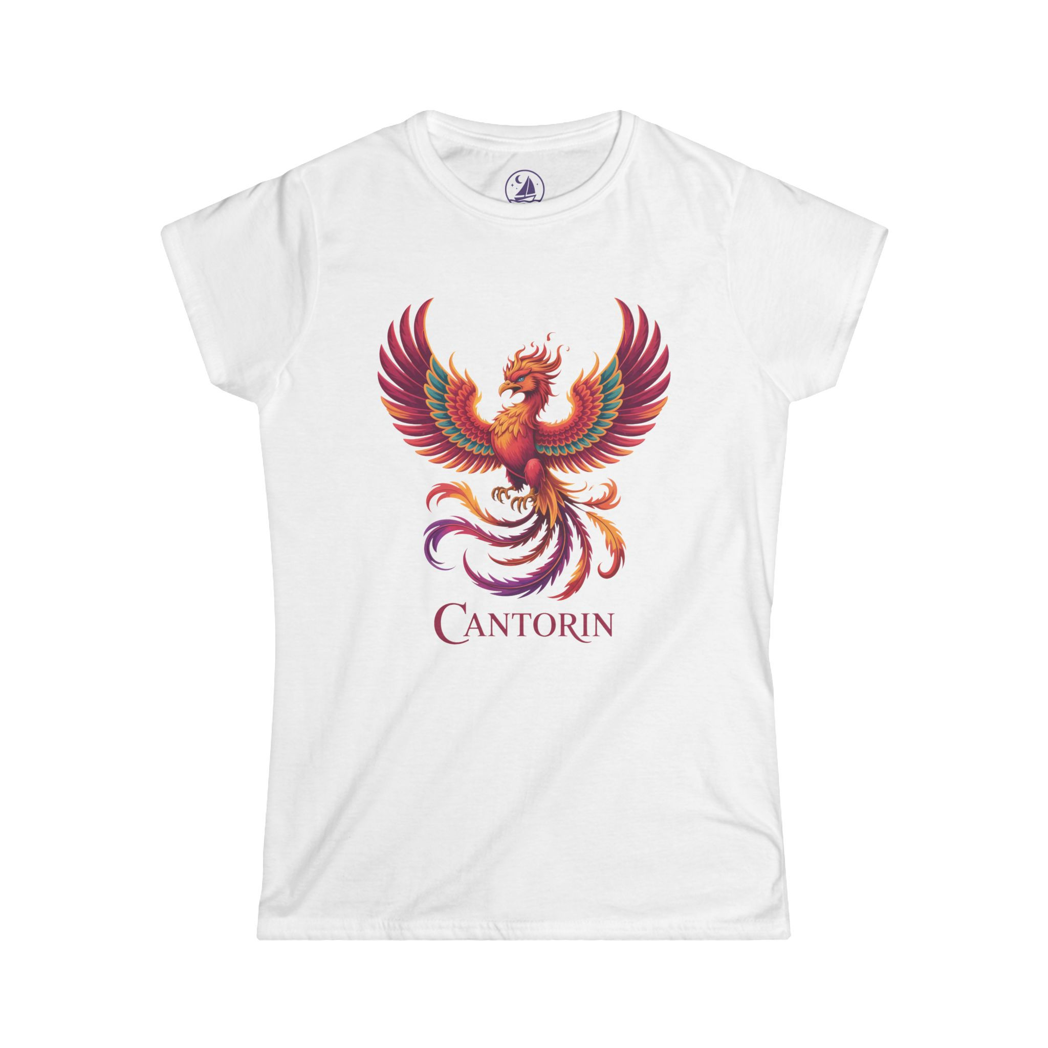 Phoenix Graphic Tee — Cantorin Mythical Bird Women’s T‑Shirt