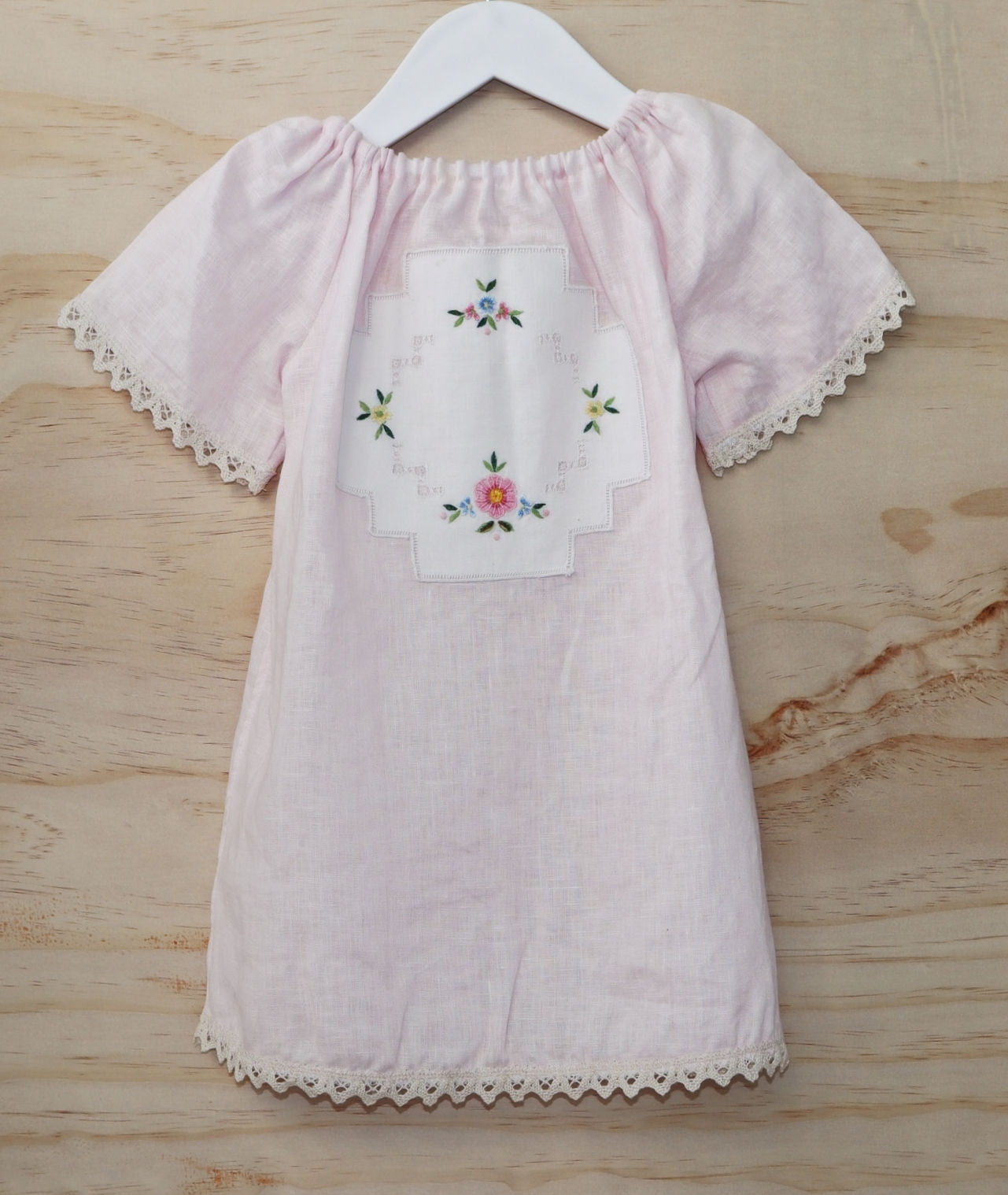 Pink Doily Swing Dress (Size 2)