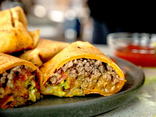Satisfy Your Cravings with Easy Cheeseburger Wrap