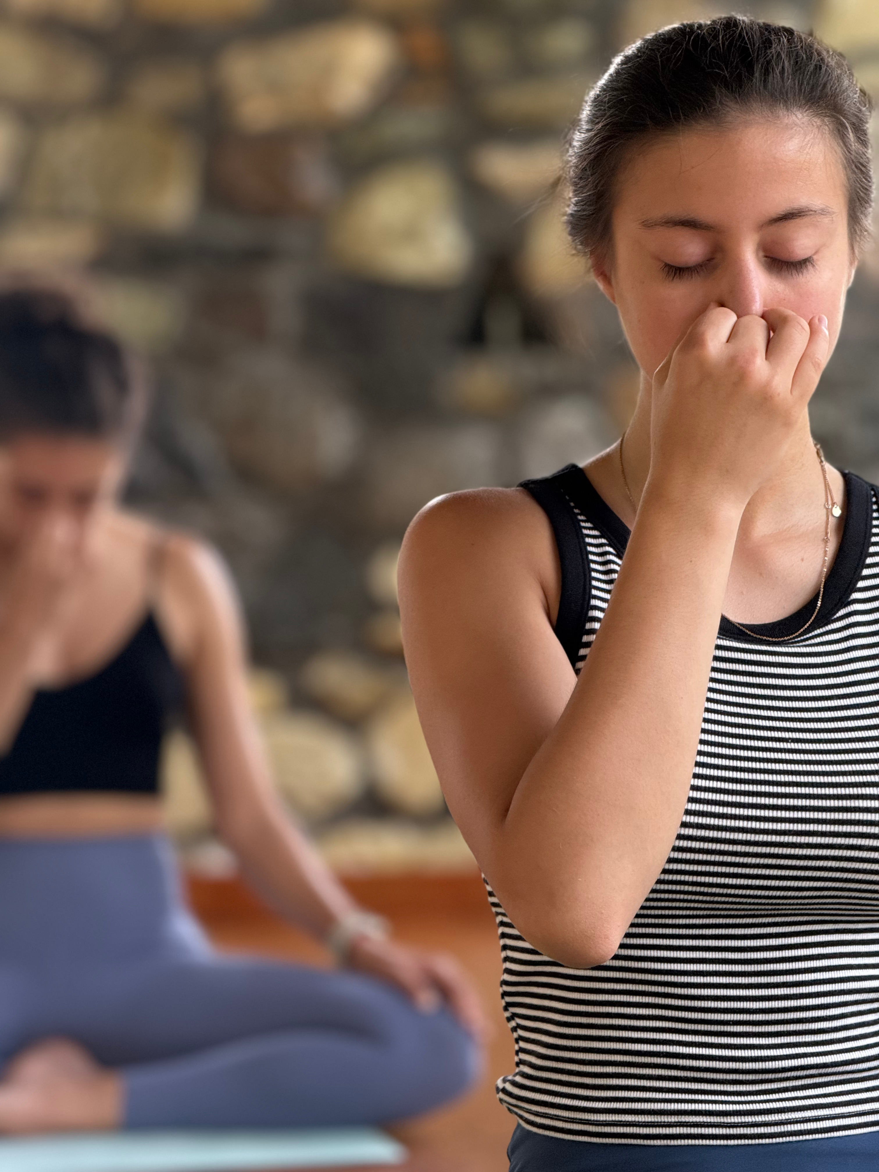 Meditation and asana practice in Goa