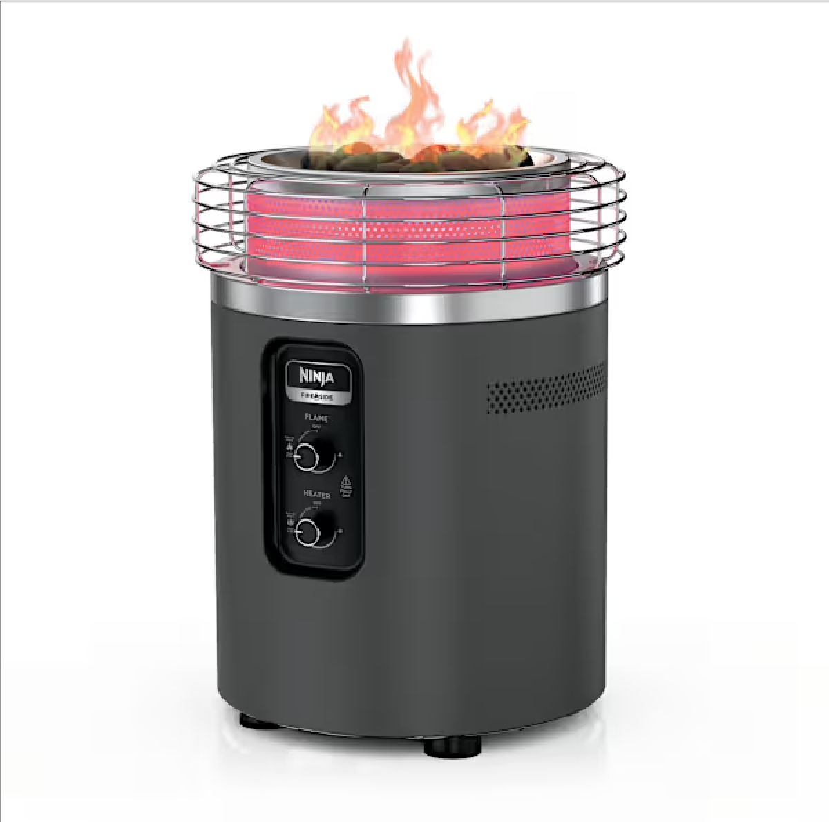 Ninja OF105GY Gray LPGas Fireside360 Outdoor Propane Heater & Smokeless Fire Pit