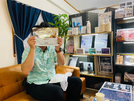 【沖縄市 メンズ脱毛】ヒゲ脱毛後の乾燥対策にリペアマスク｜うるま市からもご来店多数【口コミ★5.0】