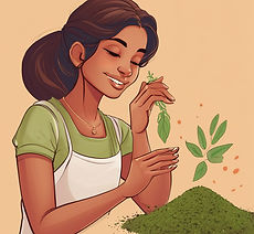 aurvedic herb blending girl.jpg