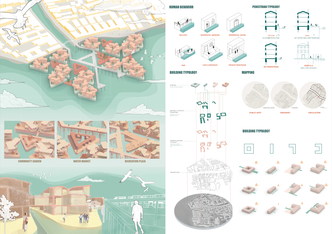 Biophilic New Venice Pavilion showing green integrated architecture
