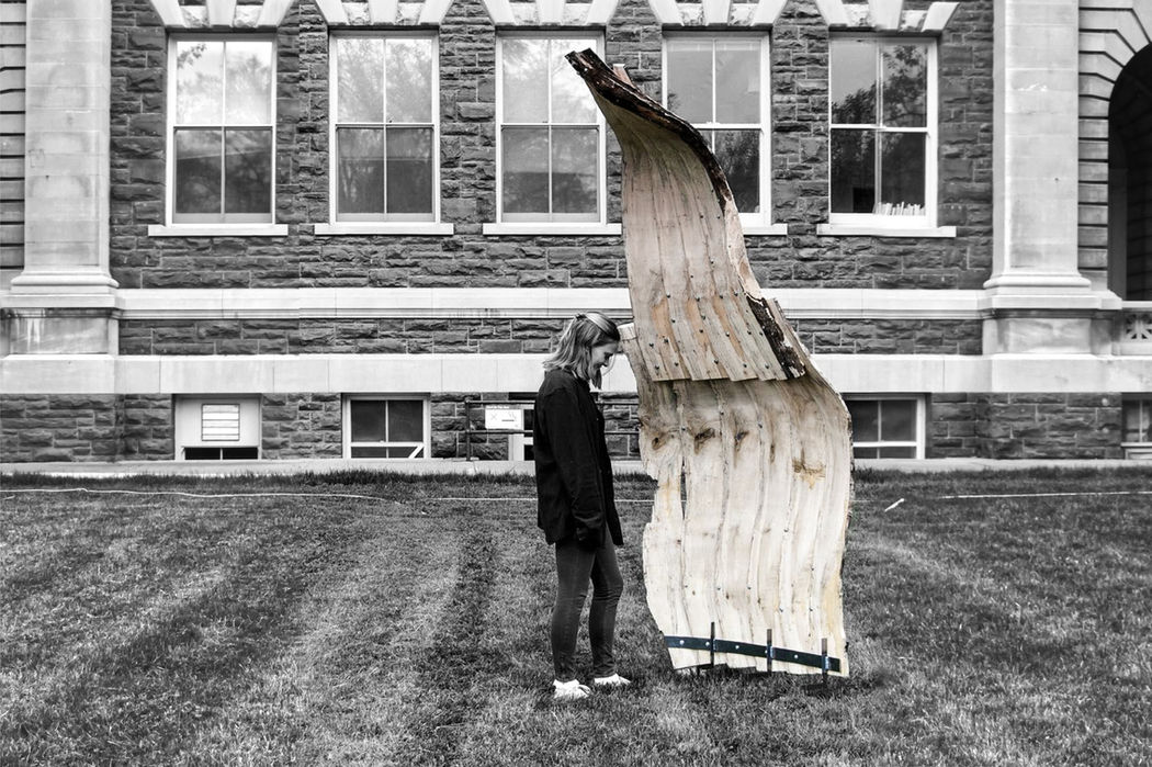 Digital Curvature —Experimental Study of Digital Wood Fabrication