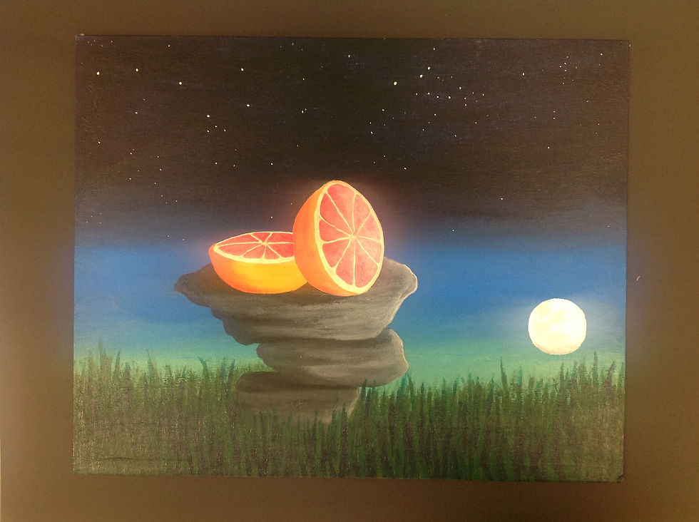 Acrylic Fantasy Landscape