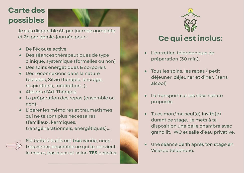 Carte des possibles séjour thérapeutique