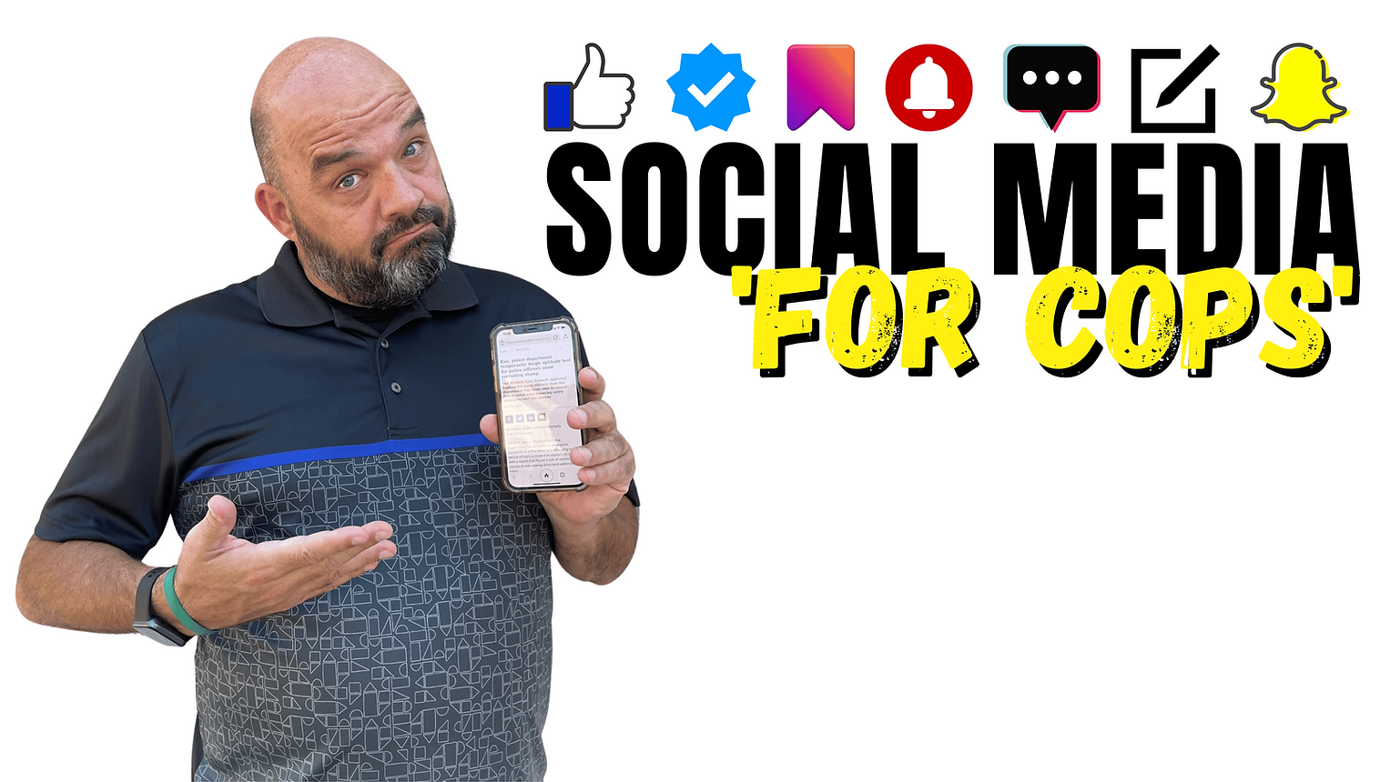 Social Media For Cops logo with Tom Sye Police Marketing FTO