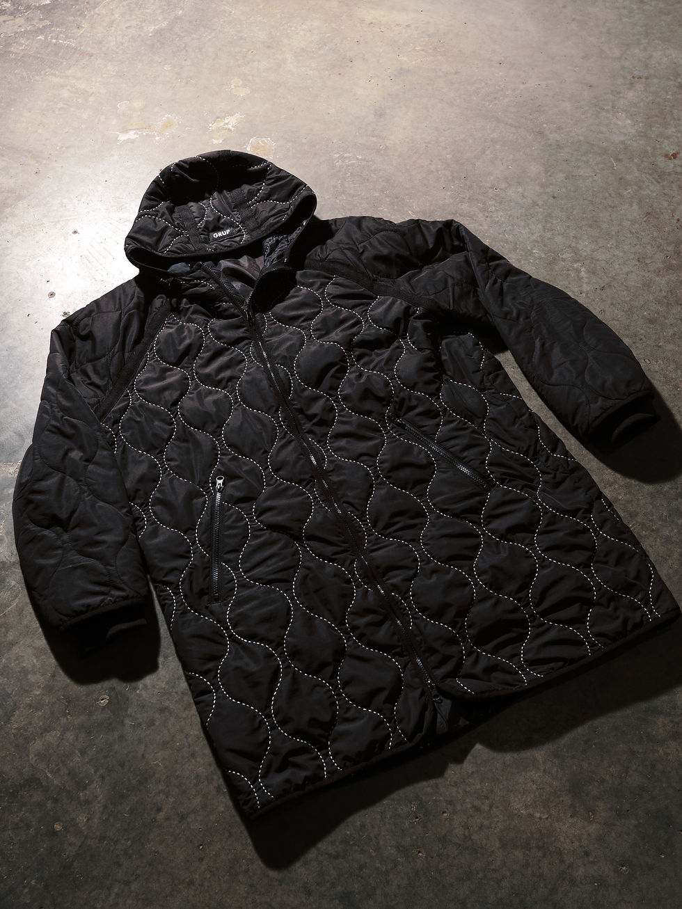 Thumbnail: Sashiko-Quilted Hooded Jacket Item no. 02-40195