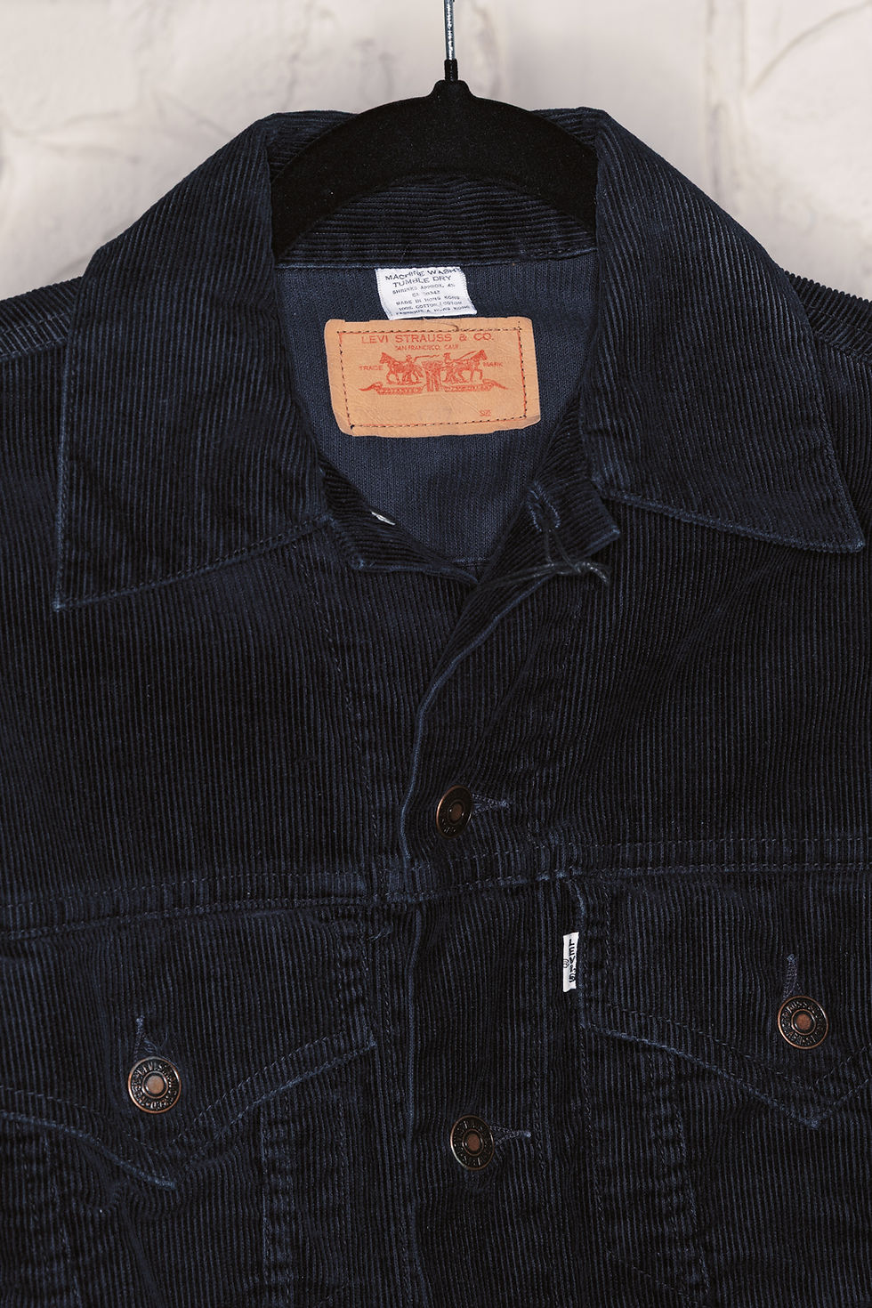 Thumbnail: 1960s Big E Levi’s White Tab Trucker, item no. 02-40226