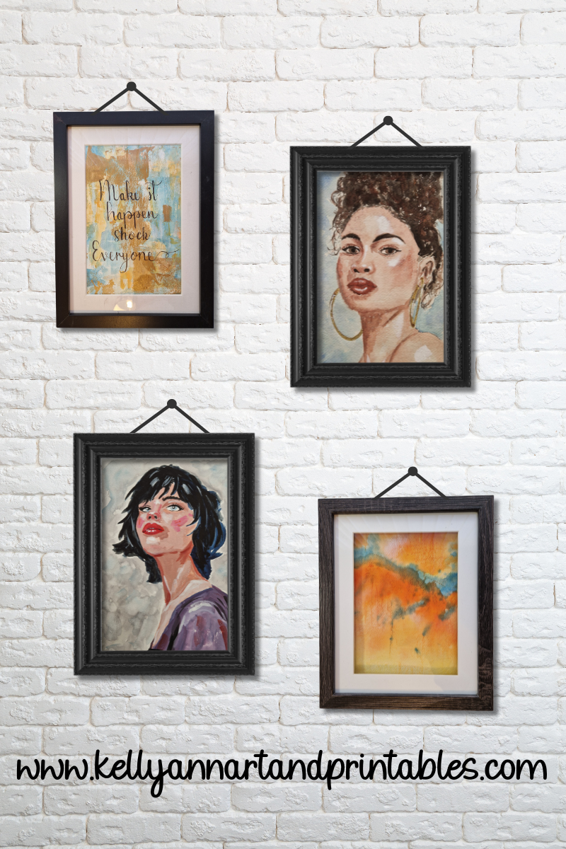 images of art on a wall