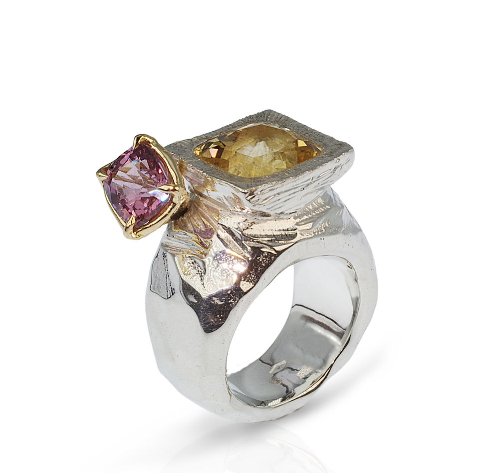 Bague "Nature en suspention" GASTON Bijoux