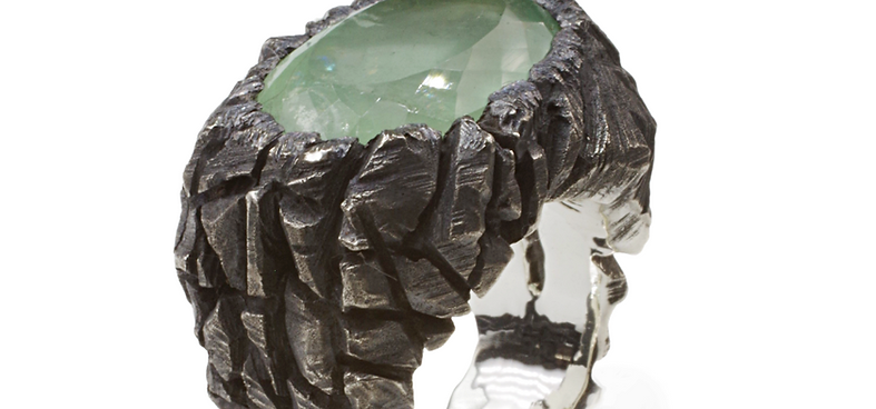 Bague sur mesure Béryl argent massif GASTON Bijouxrt1.png