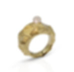 Bague "Le rocher à la perle" GASTON Bijoux