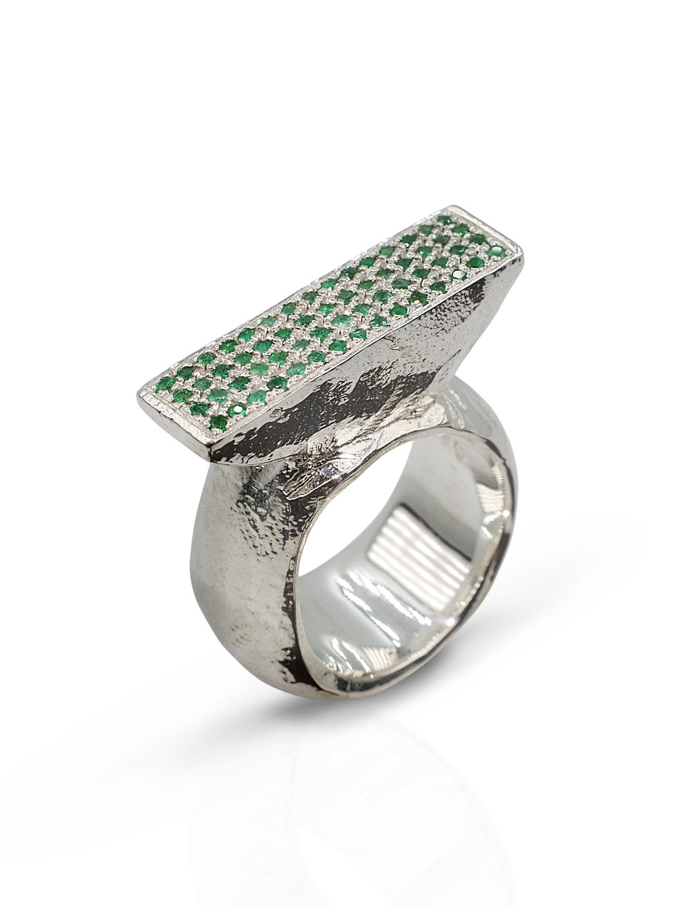 Bague "Coulée verte sous les étoiles" GASTON Bijoux