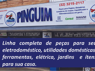 Pinguim Peças: tradição e assistência para manter os eletrodomésticos funcionando por mais tempo em Juiz de Fora.