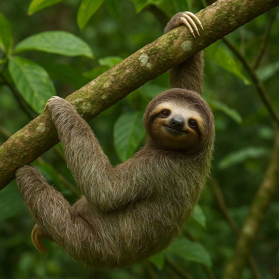 O bicho preguiça é um animal incrível das florestas brasileiras.