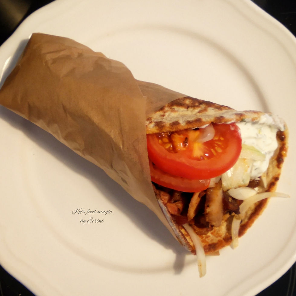 Keto pitas (Greek souvlaki flat bread)
