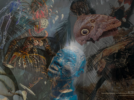 A Photo Collages featuring African and Caribbean art, photos taken by WIC