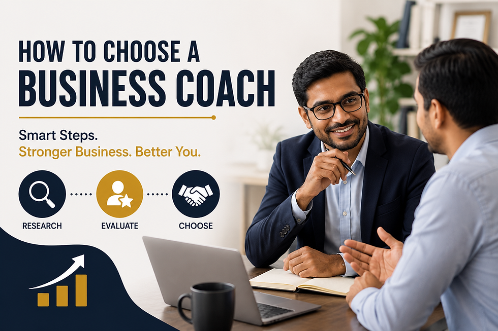 How to Choose a Business Coach: Selection Steps Every Entrepreneur Should Follow