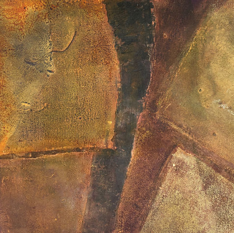oil and wax on wooden panel