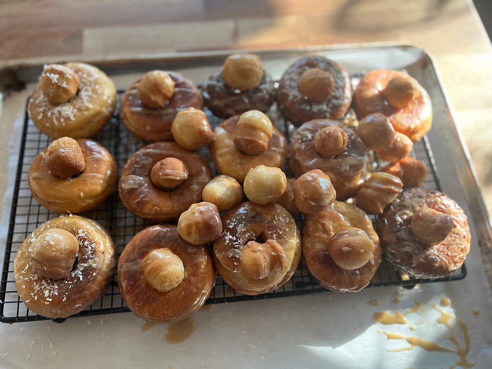 Sourdough Birch Syrup Donuts