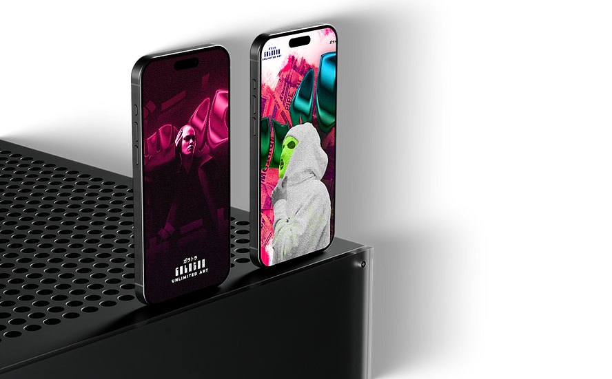 Mockup iphone 15 pro max, mostrando proyectos realizados 