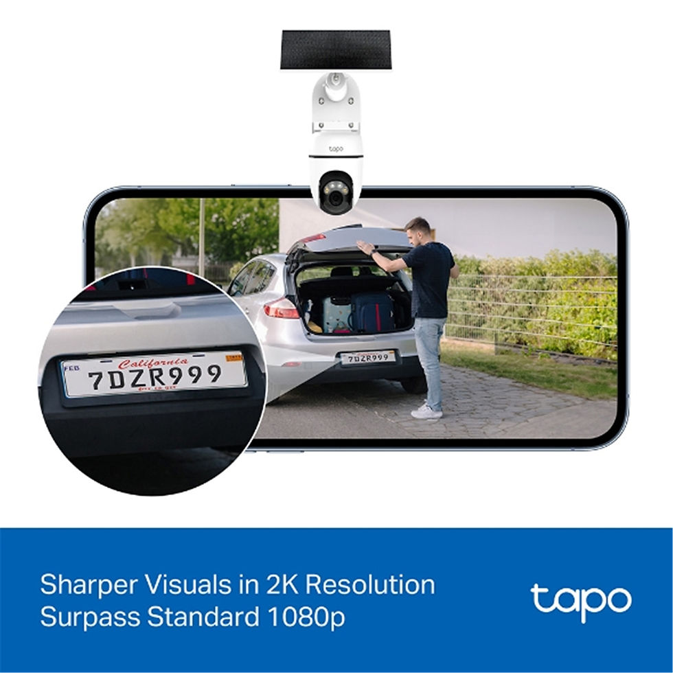 Thumbnail: TP Link Tapo C610 KIT 3MP/2K Outdoor Wire-Free PT Camera w Spotlight & Solar Pan