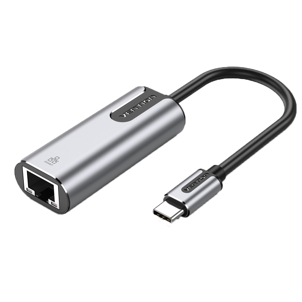 Vention CFN USB C to Gigabit Ethernet LAN Adapter Aluminum Alloy